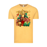 Vintage Mustard festive af christmas black girl children sneakers Vintage Tee - RanaPortraitStore