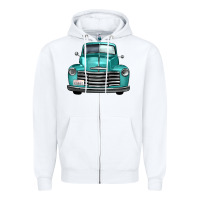 White western truck front view Zipper Hoodie - FaDigitalArtStudio