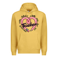 Antique Gold valentine's day pencil heart teacher quotes Premium Hoodie - MaliasSmallBusiness