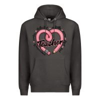 Smoke valentine's day pencil heart teacher quotes Premium Hoodie - MaliasSmallBusiness