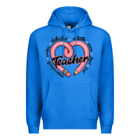 True Royal valentine's day pencil heart teacher quotes Premium Hoodie - MaliasSmallBusiness
