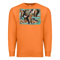 Carrot indian western background Premium Sweatshirt - AdoDesignShop