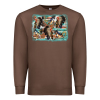Chestnut indian western background Premium Sweatshirt - AdoDesignShop