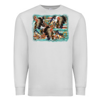 Dove Grey indian western background Premium Sweatshirt - AdoDesignShop