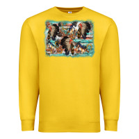 Lemon indian western background Premium Sweatshirt - AdoDesignShop