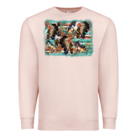 Pale Pink indian western background Premium Sweatshirt - AdoDesignShop