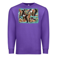 Purple indian western background Premium Sweatshirt - AdoDesignShop