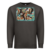 Smoke indian western background Premium Sweatshirt - AdoDesignShop