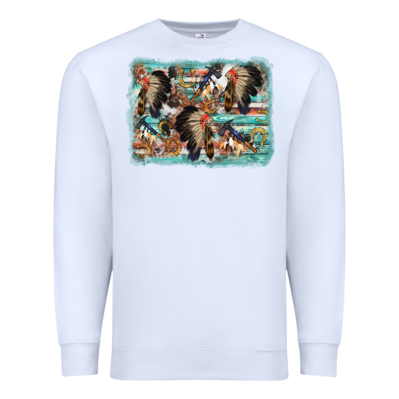 Indian Western Background Premium Sweatshirt by AdoDesignShop | Teevron