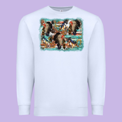Indian Western Background Premium Sweatshirt Designed By Adodesignshop