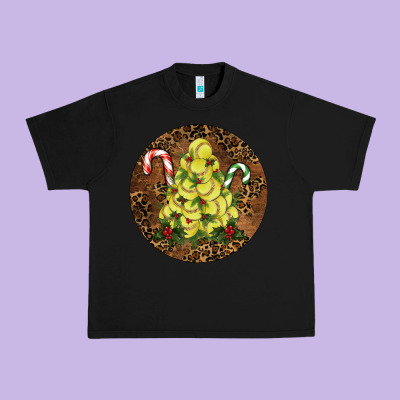 Urban Heavy Tee Softball leopard christmas