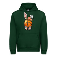 Forest Green Basketball Easter Bunny Urban Hoodie - BundleAndBundleShop