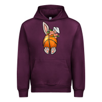 Mauve Wine Basketball Easter Bunny Urban Hoodie - BundleAndBundleShop