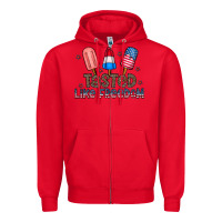Red tasted like freedom Zipper Hoodie - CowhideDigitalArt