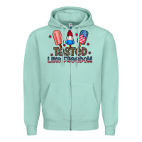 Seafoam tasted like freedom Zipper Hoodie - CowhideDigitalArt
