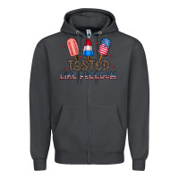 Smoke tasted like freedom Zipper Hoodie - CowhideDigitalArt