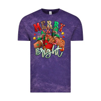 Cloud Purple merry and bright black kid sneakers Vintage Tee - RanaPortraitStore