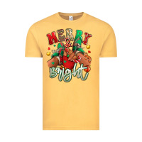 Vintage Mustard merry and bright black kid sneakers Vintage Tee - RanaPortraitStore