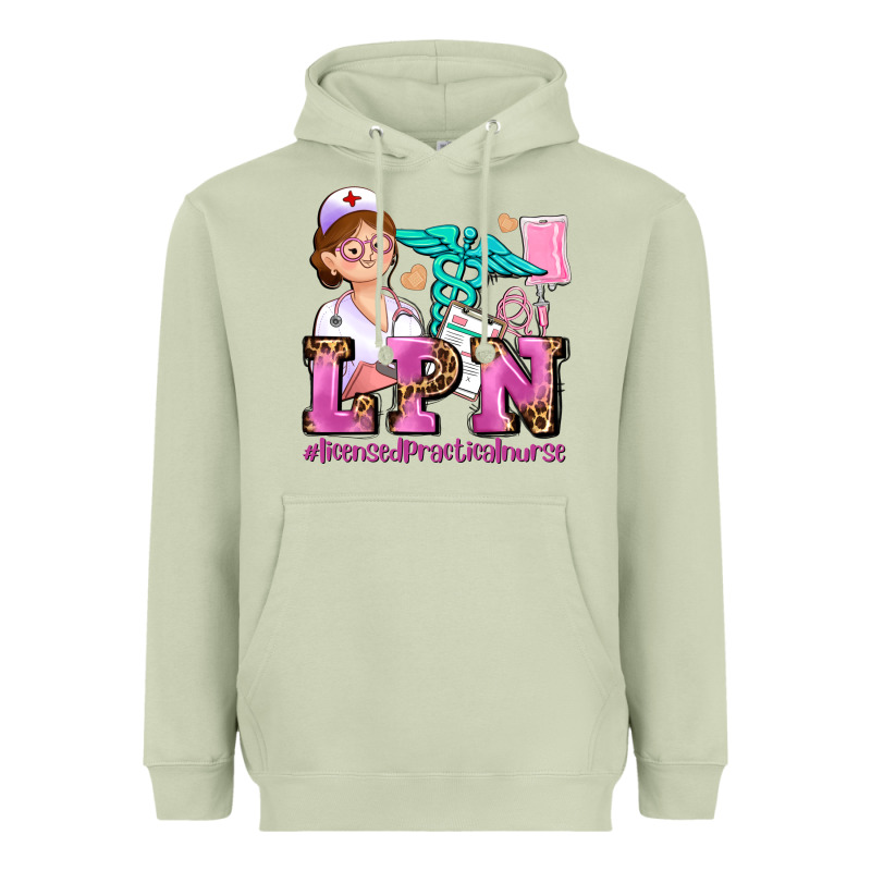 Lpn Licensed Practical Nurse Heavyweight Hoodie by AdoDesignShop | Teevron