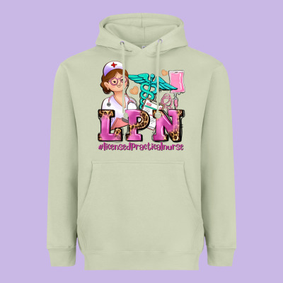 Lpn Licensed Practical Nurse Heavyweight Hoodie Designed By Adodesignshop
