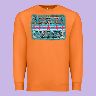Turquoise Gemstone Background Premium Sweatshirt Designed By Adodesignshop
