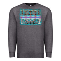 Charcoal Heather turquoise gemstone background Premium Sweatshirt - AdoDesignShop