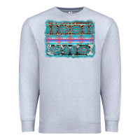 Heather Grey turquoise gemstone background Premium Sweatshirt - AdoDesignShop