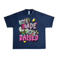 Navy 80s made 90s raised Urban Heavy Tee - texasbilliewilder