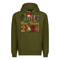 Army Green family new years 2024 Premium Hoodie - MaliasSmallBusiness