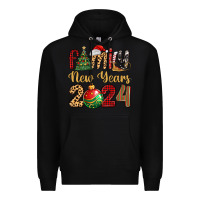 Black family new years 2024 Premium Hoodie - MaliasSmallBusiness