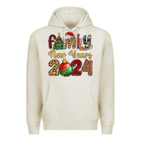 Oatmeal Heather family new years 2024 Premium Hoodie - MaliasSmallBusiness