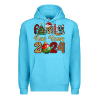 Ocean Blue family new years 2024 Premium Hoodie - MaliasSmallBusiness