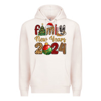 Pale Pink family new years 2024 Premium Hoodie - MaliasSmallBusiness