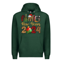 Sports Green family new years 2024 Premium Hoodie - MaliasSmallBusiness