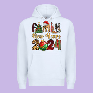 Family New Years 2024 Premium Hoodie Designed By Maliassmallbusiness