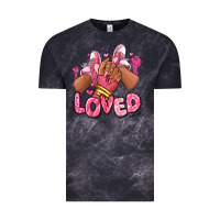 Cloud Black loved valentine's day afro girl sneakers Vintage Tee - RanaPortraitStore
