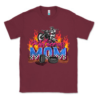 Burgundy motocross mom Classic Tee - Zillion Design Studio