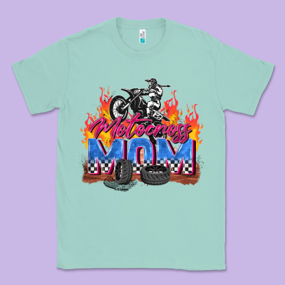 Motocross Mom Classic Tee Designed By Zillion Design Studio