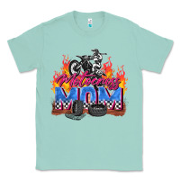 Seafoam motocross mom Classic Tee - Zillion Design Studio