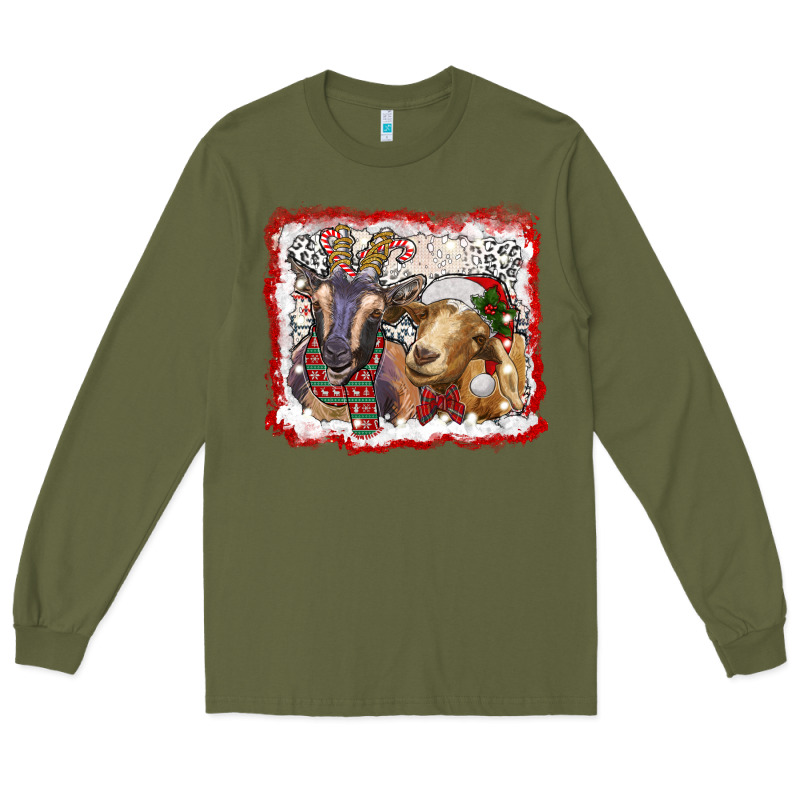 Christmas Goats Long Sleeve Tee by RanaPortraitStore | Teevron
