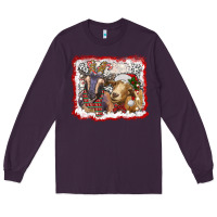 Plum christmas goats Long Sleeve Tee - RanaPortraitStore