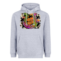 Heather Grey halloween horseshoe Heavyweight Hoodie - JahusDesignShop