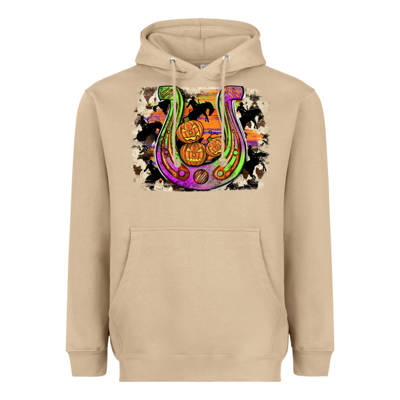 Halloween Horseshoe Heavyweight Hoodie by JahusDesignShop | Teevron