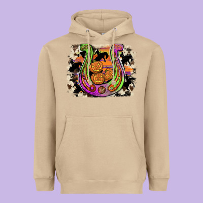 Halloween Horseshoe Heavyweight Hoodie Designed By Jahusdesignshop