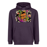 Plum halloween horseshoe Heavyweight Hoodie - JahusDesignShop