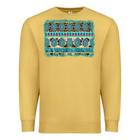Antique Gold turquoise gemstone background Premium Sweatshirt - AdoDesignShop