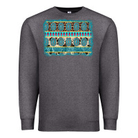 Charcoal Heather turquoise gemstone background Premium Sweatshirt - AdoDesignShop