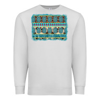 Dove Grey turquoise gemstone background Premium Sweatshirt - AdoDesignShop