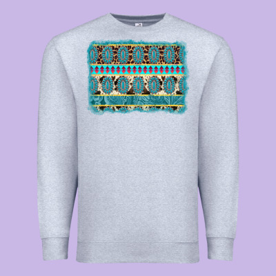 Turquoise Gemstone Background Premium Sweatshirt Designed By Adodesignshop