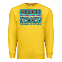 Lemon turquoise gemstone background Premium Sweatshirt - AdoDesignShop